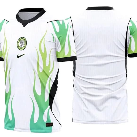 Arte Vetor Camisa Nigeria Reserva 2026-28
