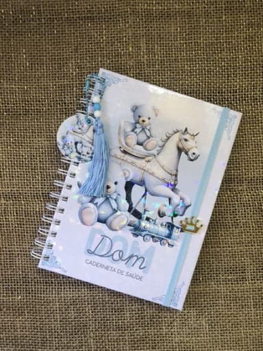 Caderneta de Saúde Personalizada - Brinquedos Vintage Menino
