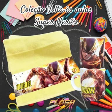 Kit Toalhinha com Garrafa Personalizada
