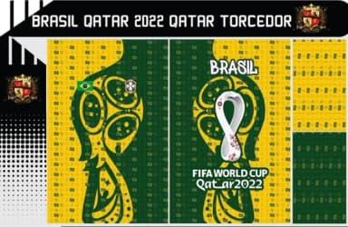 Vetor da Camisa Brasil 2022 Torcedor
