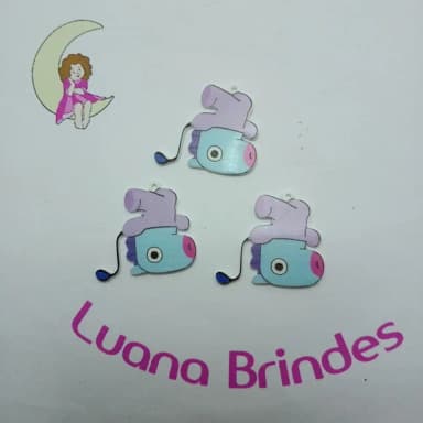 Pingente KPOP BTS Mang de Acrílico UV 3cm 5 Unidades
