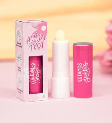 Caixa com Manteiga de Cacau Outubro Rosa