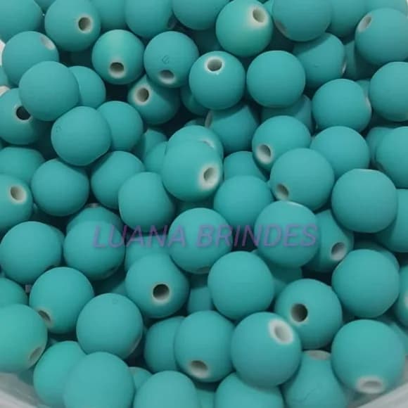 Bolinha Emborrachada Verde 8mm Pct 100 Unidades