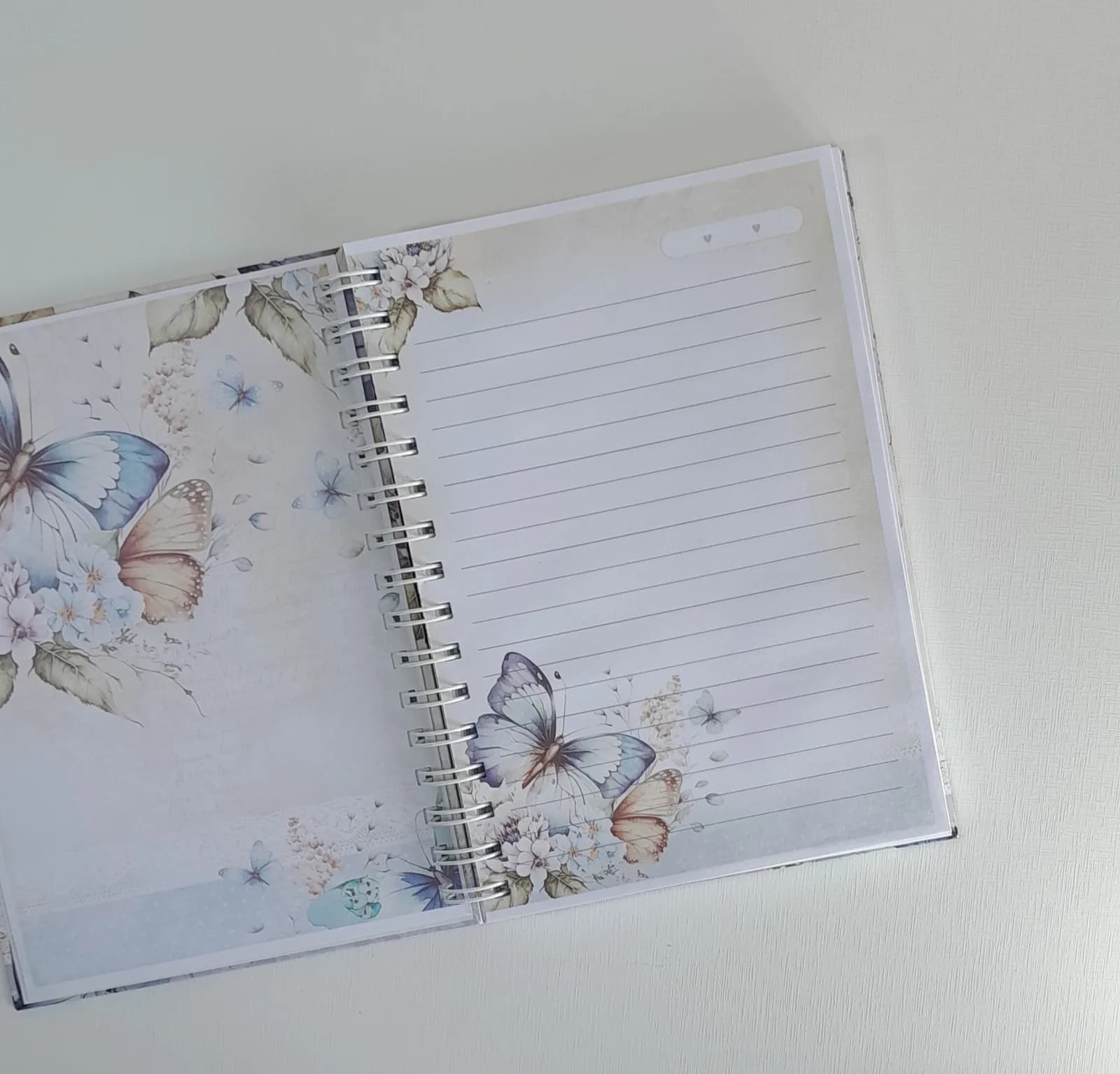 Caderno A5 Borboleta Vintage c/ 100 folhas