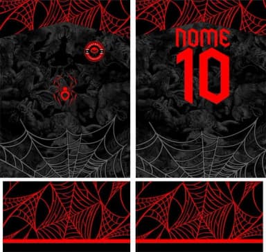 Arte Vetor Camisa Interclasse Aranha Mod-127