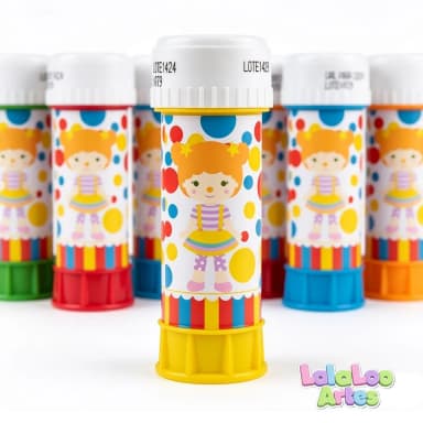 Bolha de Sabão Circo Menina Personalizado