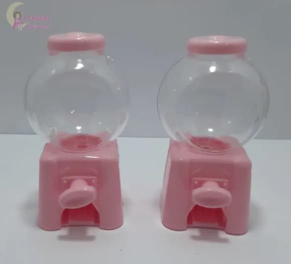 Baleiro Candy Machine Rosa - 10cm - pct c/2 unid