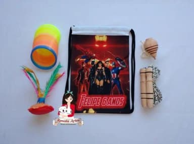 Mochila Boa Infância Tema Super Heróis
