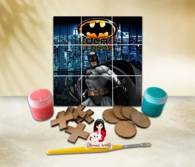 Jogo da Velha com Tinta Personalizado Batman