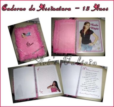 Caderno De Assinatura 15 Anos - Grande