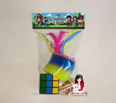Kit Brinquedos Retrô Tema Minecraft Filme