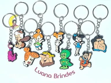 Chaveiro os Flintstones Emborrachado Pacote com 10 Unidades