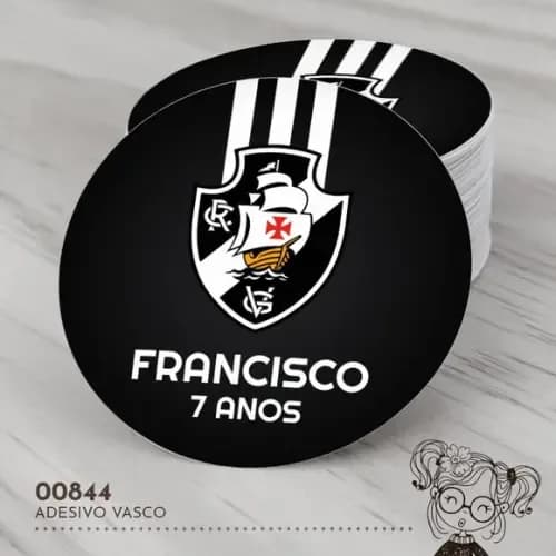 Adesivo Redondo Vasco - 00844