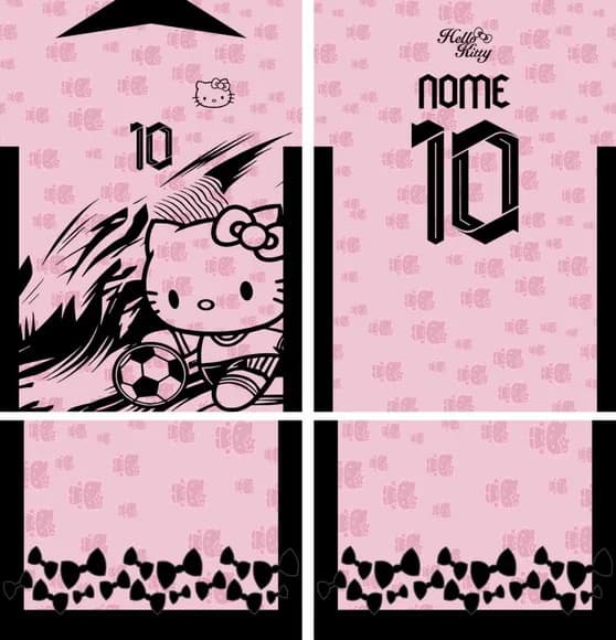Arte Vetor Camisa Interclasse Hello Kitty Mod-832