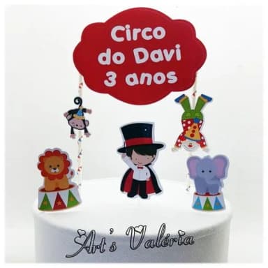 Topo de Bolo Circo