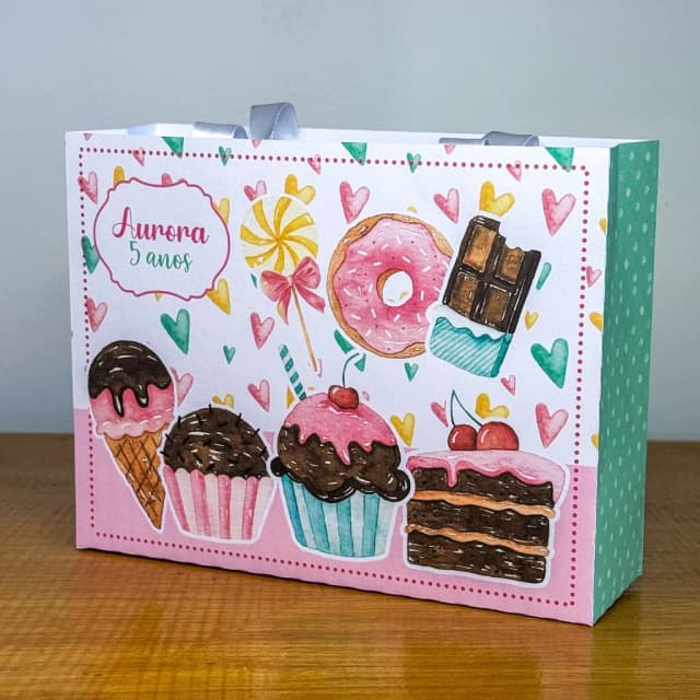 PEGUE E MONTE - Sacolinhas Personalizadas CONFEITARIA - Decoração de Festa | Lembrancinhas | Aniversário | Personalizados