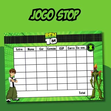 Jogo do Stop ( Conhecido Como Adedanha)