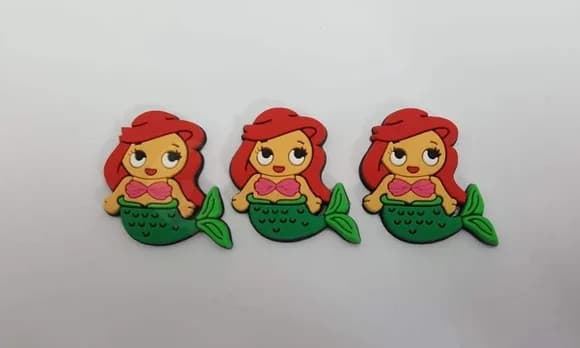 Aplique da Pequena Sereia Baby Emborrachado de 3cm