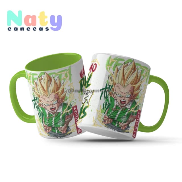 Caneca Personalizada Vegeta Torcedor Alça Color
