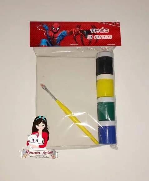 Kit Pintura Personalizado Homem Aranha