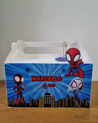 Maleta Personalizada Lembrancinha Homem-Aranha