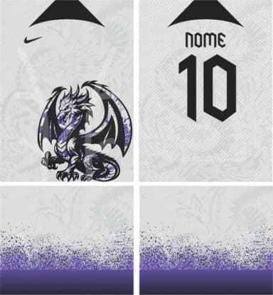 Arte Vetor Camisa Interclasse Dragaão Mod-156