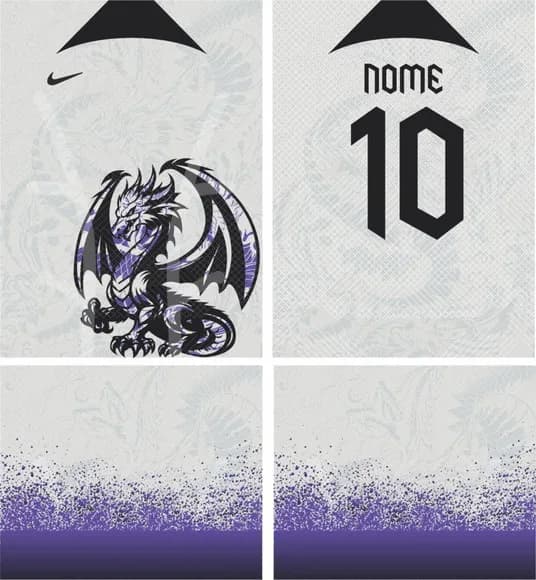 Arte Vetor Camisa Interclasse Dragaão Mod-156
