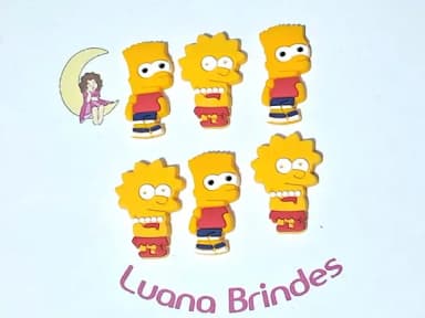 Aplique os Simpsons Emborrachado Pacote com 6 Unidades