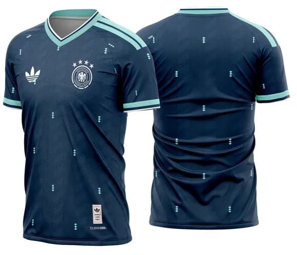 Arte Vetor Camisa Alemanha Visita 2026-27