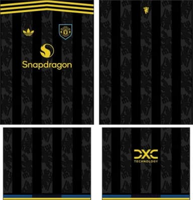 Arte Vetor Camisa Manchester United Terceira 2025-2026