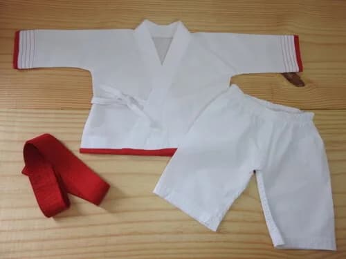 Conjunto Kimono Karatê para Boneca - Bebe Grande