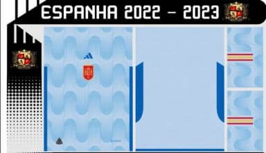 Vetor Da Camisa Espanha 2022 - 2023