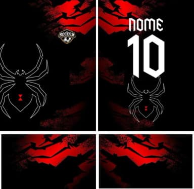 Arte Vetor Camisa Interclasse Aranha Mod-136