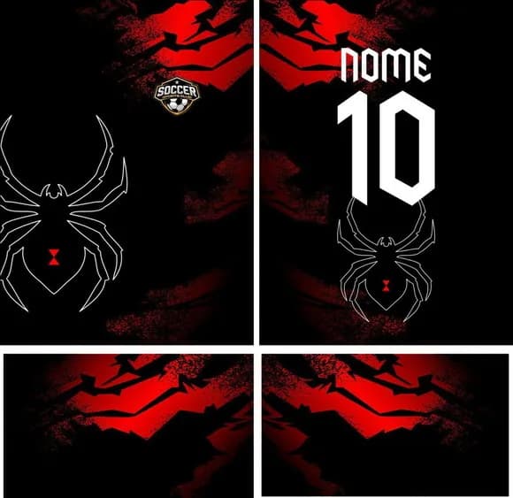 Arte Vetor Camisa Interclasse Aranha Mod-136