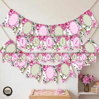 Kit Festa Shabby Chic para Imprimir