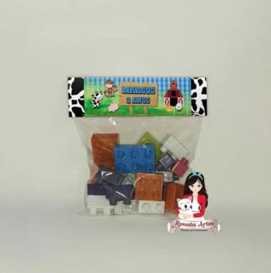 Blocos de Montar Personalizado Fazendinha