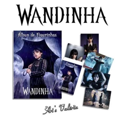 Álbum de Figurinhas Wandinha Addams - Wednesday - 10x15cm