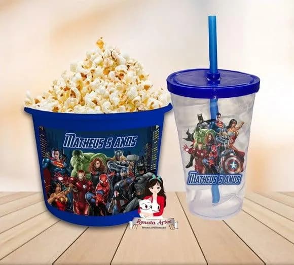 Kit Cinema Personalizado Super Heróis