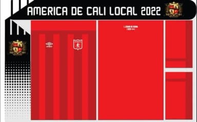 Vetor Da Camisa America De Cali Local 2022