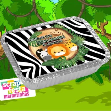 Marmitinha Personalizada Festa Safari