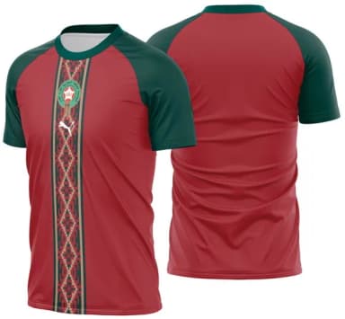 Arte Vetor Camisa Marrocos Pre-jogo 2026