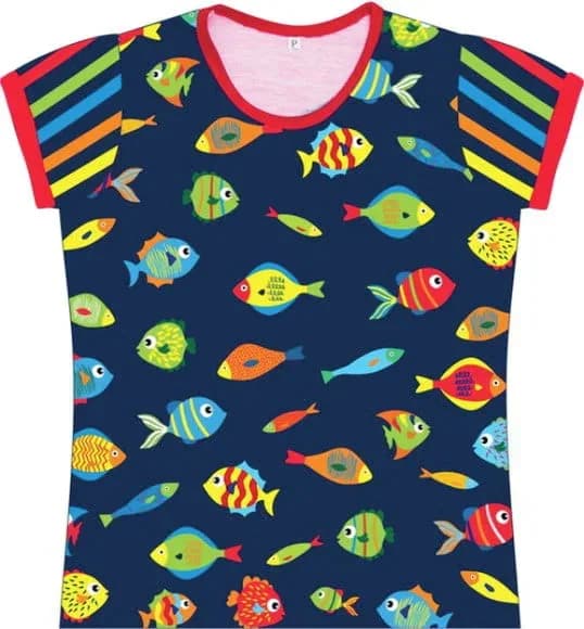 Baby Look Infantil Peixes