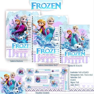 Caderno + Etiquetas + Tag Personalizada + Lápis