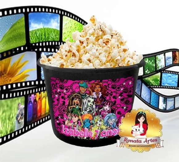 Balde de pipoca Monster High