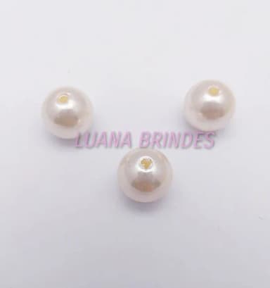 Pérolas Lisa Champagne - 12mm - pct c/ 50 unidades