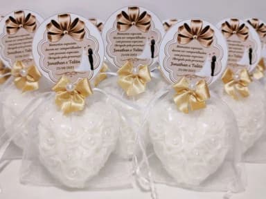 Lembrancinha de Casamento: Sabonete Coração Provence