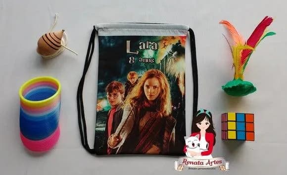 Mochila Brinquedos Retrô Tema Harry Potter Hermione