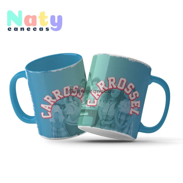 Caneca Personalizada Carrossel Alça Color