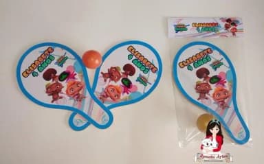 Raquetes de Ping Pong Personalizada Tema M. Beat Pr