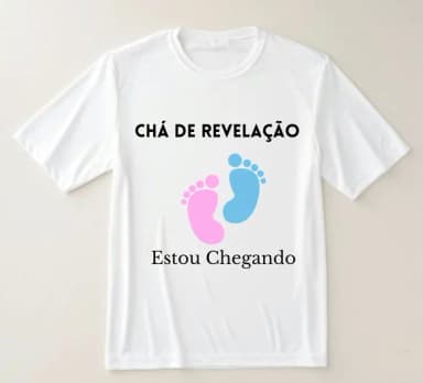 Camiseta Chá de Revelação Estou Chegando